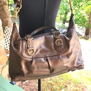 AUTHENTIC COACH slouch leather bag